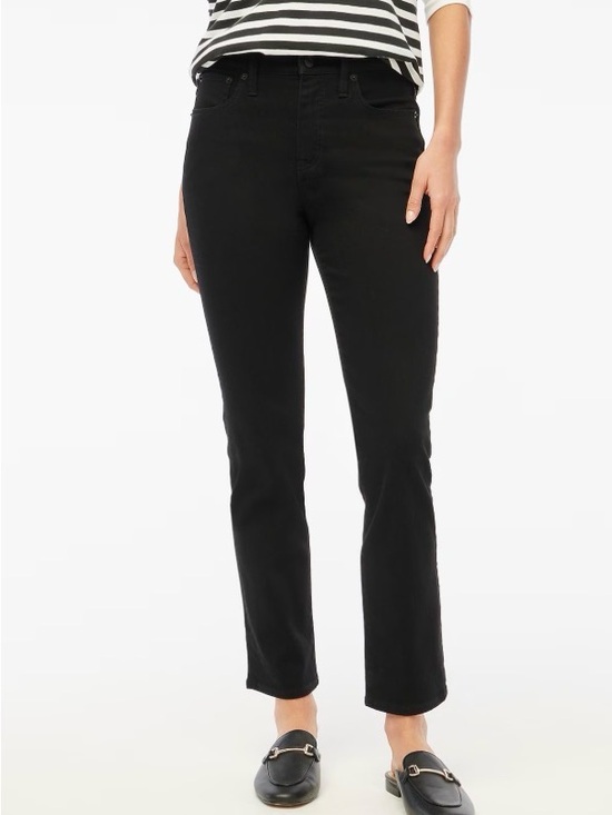 J. Crew Factory Denim - J.Crew Factory Essential Straight Jean in All-Day Stretch Black Size 31 Petite